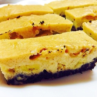 完熟バナナとオレオのトロっとチーズケーキ